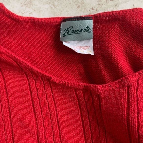 Penmans | Red Knit Cotton Tank Top - Picture 3 of 3